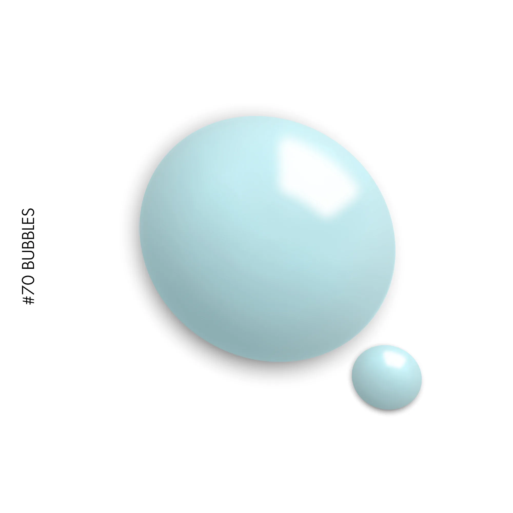 70 Bubbles gel polish